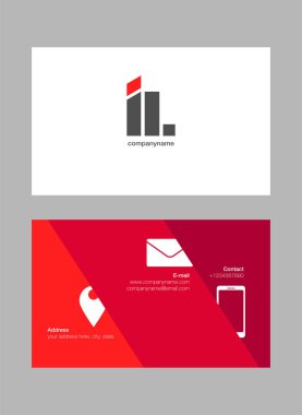 logo vektör kartvizit şablonu için Il ortak