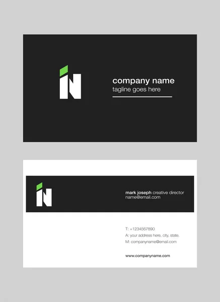 Logo Joint Business Card Template Vector — Stock Vector