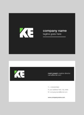 logo ortak Ke için kartvizit şablonu, vektör