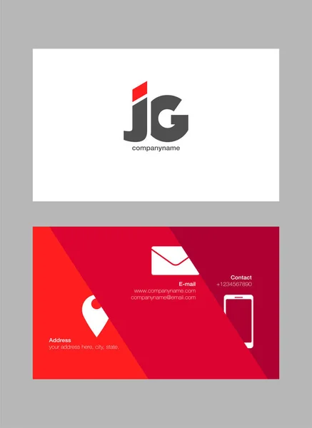 Logo Joint Business Card Template Vector — Stock Vector