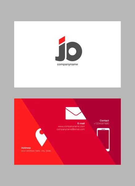 Logo Joint Business Card Template Vector — Stock Vector