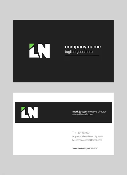 Logo Joint Business Card Template Vector — Stock Vector