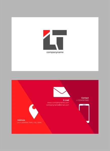 Logo Bersama Business Card Template Vector - Stok Vektor