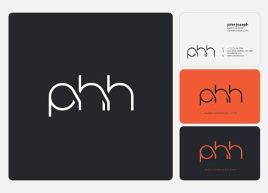 logo ortak phh kartvizit şablonu, vektör için