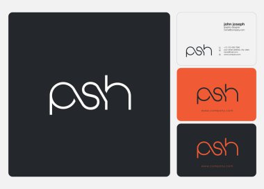 logo ortak psh kartvizit şablonu, vektör için