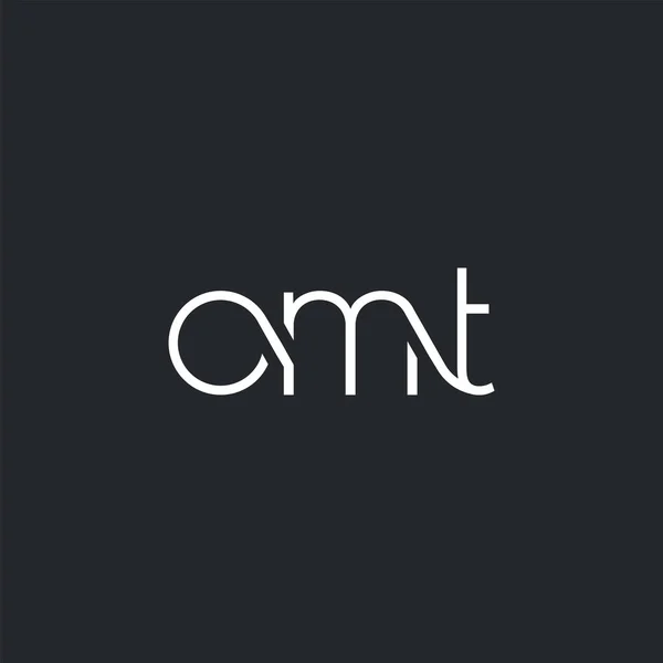 Logotipo Omt Conjunto Para Modelo Cartão Visita Vetor — Vetor de Stock