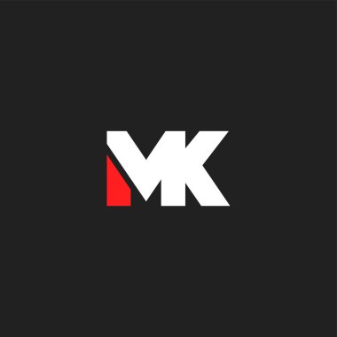 logo ortak Mk için kartvizit şablonu, vektör