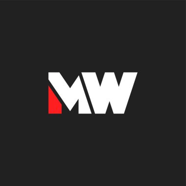 logo ortak Mw için kartvizit şablonu, vektör