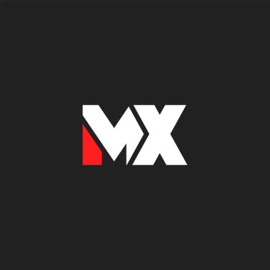 logo vektör kartvizit şablonu için Mx ortak