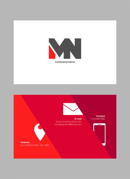 Templat Logo Business Card Vector - Stok Vektor