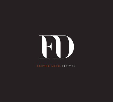 logo ortak Fd için kartvizit şablonu, vektör
