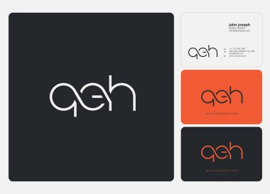 Kartvizit Şablonu için logo ortak qeh, Vektör