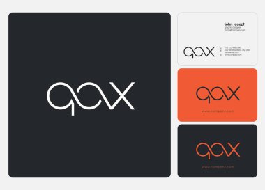 Kartvizit Şablonu için logo ortak qox, Vektör