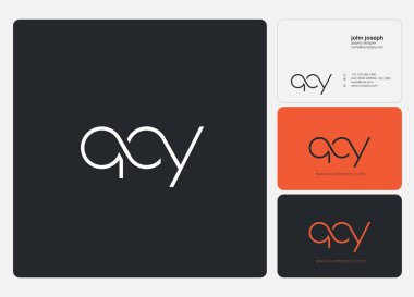 Kartvizit Şablonu için logo ortak qoy, Vektör