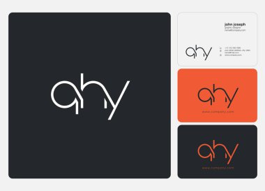 Kartvizit Şablonu için logo ortak qhy, Vektör