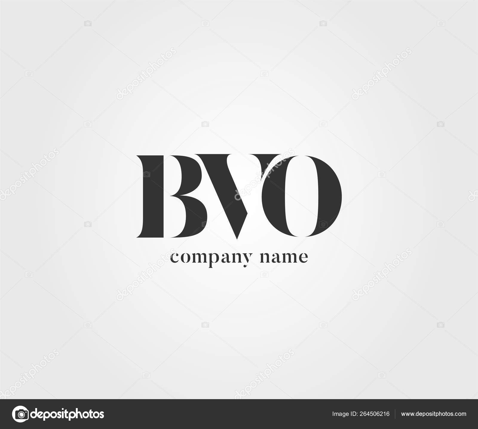 Logo Conjunto Bvo Para Tarjeta Visita Plantilla Vector Vector Grafico Vectorial C Ajayandzyn Gmail Com Imagen 264506216