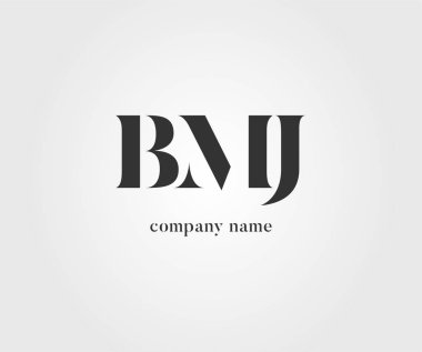 Kartvizit Şablonu için logo ortak bmj, Vektör