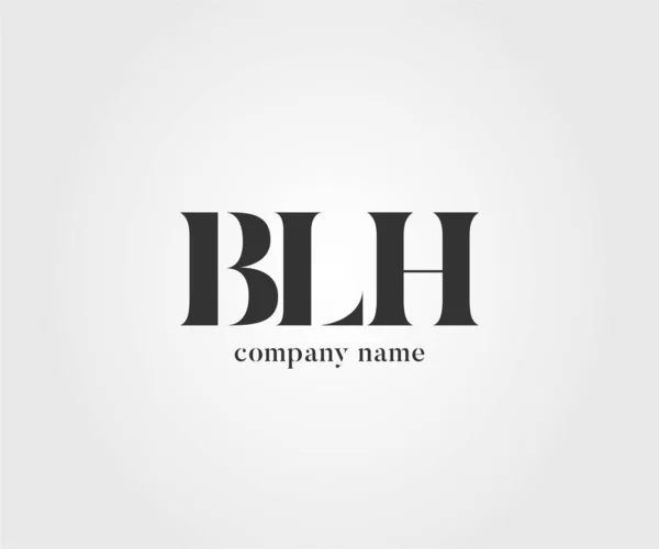 Logo Joint Blh Untuk Business Card Template Vector - Stok Vektor