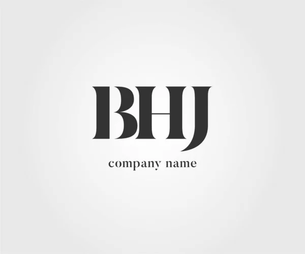 Logo Joint Bhj Business Card Template Vector — Stock Vector