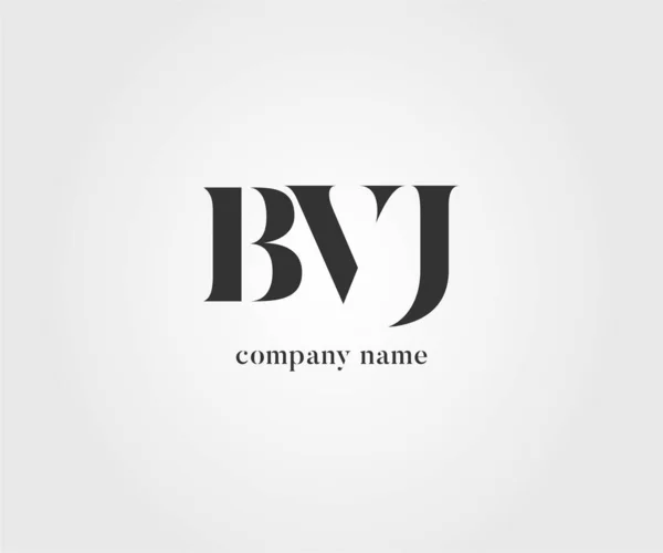 Logo Joint Bvj Untuk Business Card Template Vector - Stok Vektor