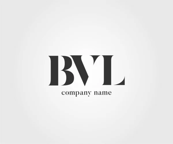 Logo Conjunto Bvl Para Tarjeta Visita Plantilla Vector — Archivo Imágenes Vectoriales