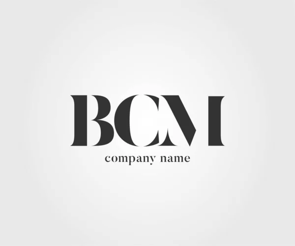 Logotipo Conjunto Bcm Para Modelo Cartão Visita Vetor —  Vetores de Stock