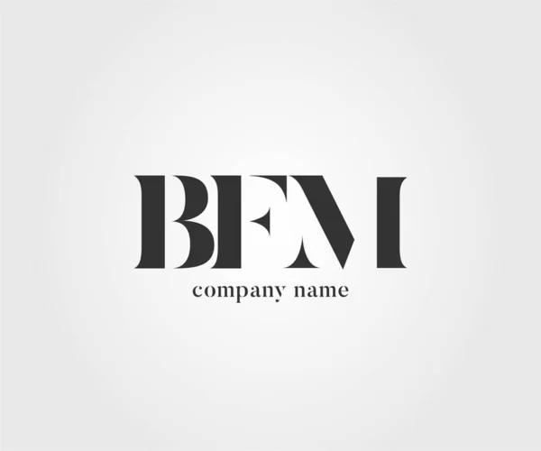 Logo Wspólne Bfm Dla Wizytówek Szablon Wektor — Wektor stockowy