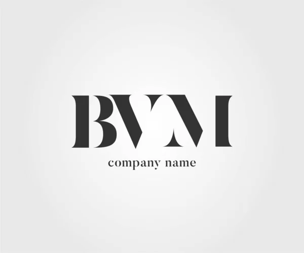 Logo Conjunto Bvm Para Tarjeta Visita Plantilla Vector — Archivo Imágenes Vectoriales