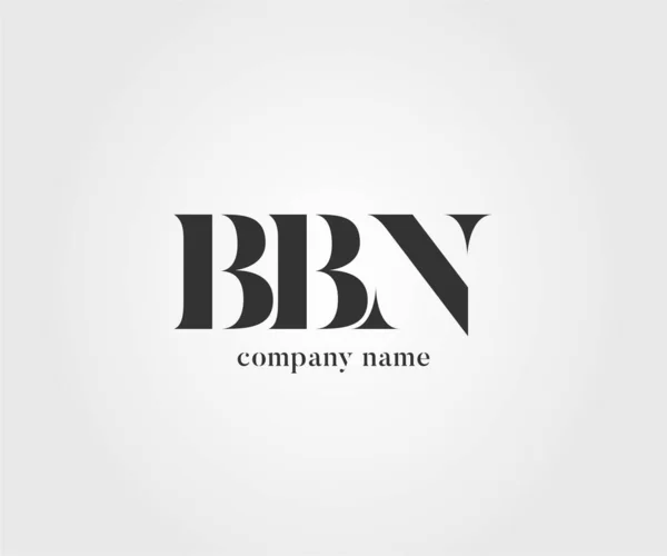 Logo Joint Bbn Business Card Template Vector — Stock Vector