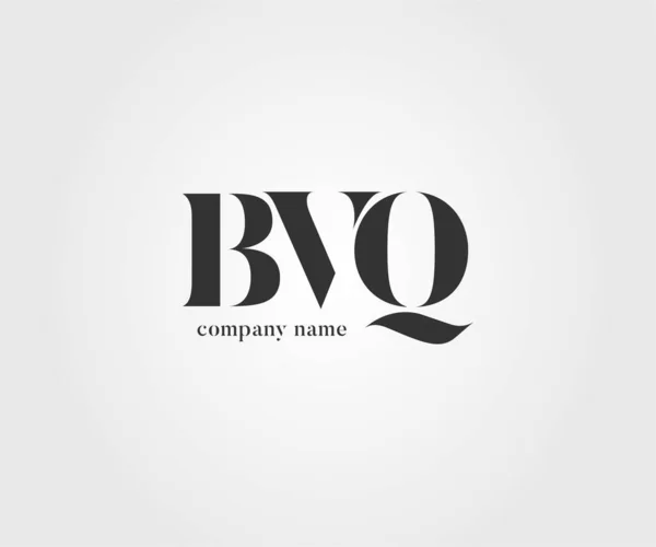 Logotipo Bvq Conjunto Para Modelo Cartão Visita Vetor —  Vetores de Stock