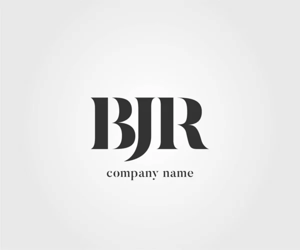 名刺テンプレート ベクトルのロゴ共同 Bjr — ストックベクタ