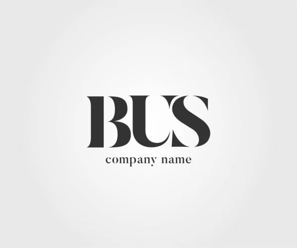 Logo Typ Gemensam Buss För Visitkort Mall Vector — Stock vektor