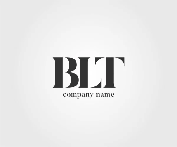 Blt Conjunto Logotipo Para Modelo Cartão Visita Vetor —  Vetores de Stock