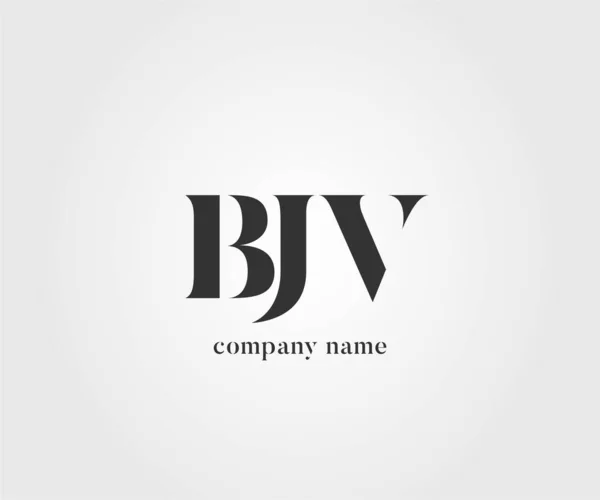 Logo Joint Bjv Untuk Business Card Template Vector - Stok Vektor