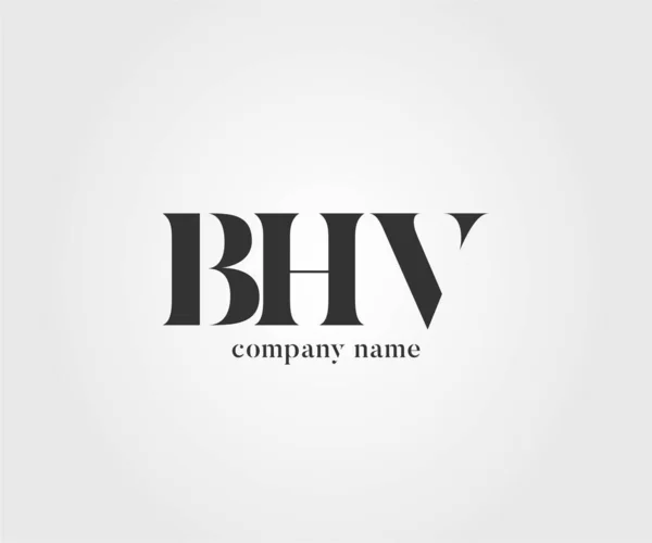 Logo Joint Bhv Business Card Template Vector — Stock Vector