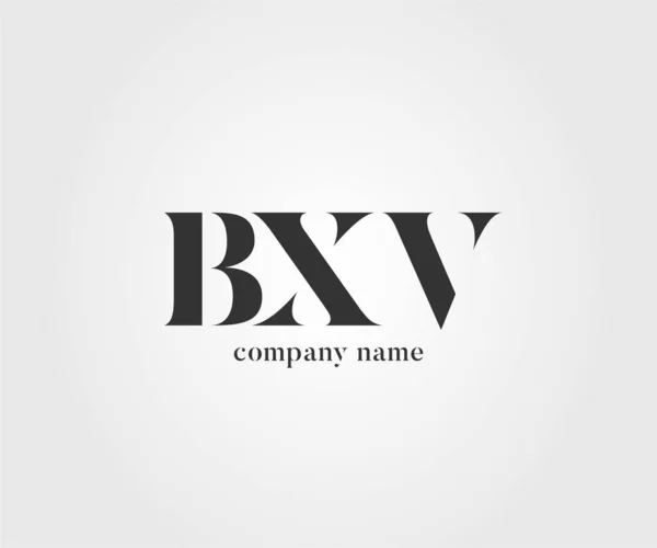 Logo Joint Bxv Para Modelo Cartão Visita Vetor —  Vetores de Stock