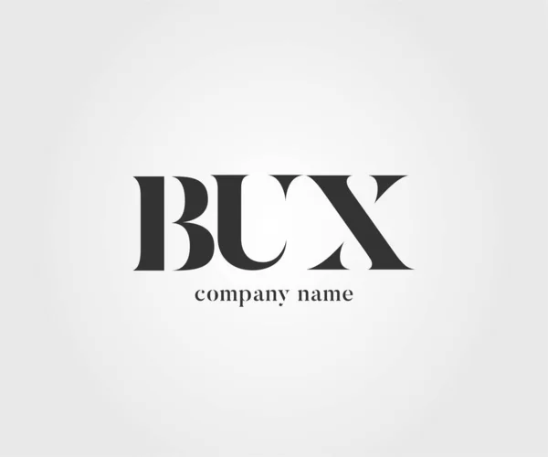 名片模板的徽标联合 Bux — 图库矢量图片