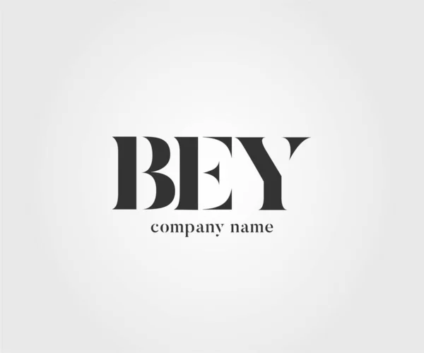 Bey Wspólnego Logo Dla Szablonu Wizytówki Wektor — Wektor stockowy