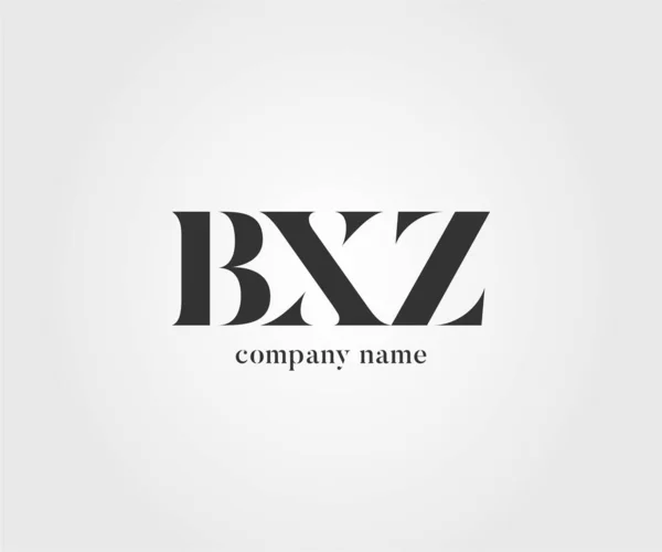 标志联合 Bxz 的名片模板 — 图库矢量图片