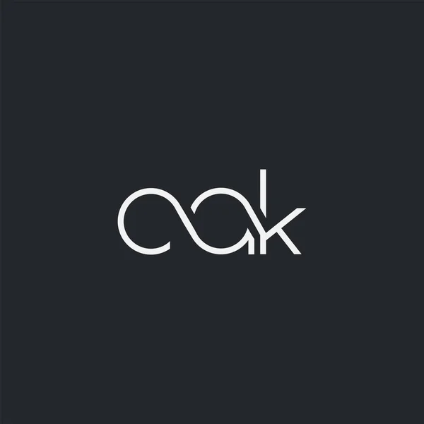 Logotipo Cak Conjunta Para Modelo Cartão Visita Vector —  Vetores de Stock