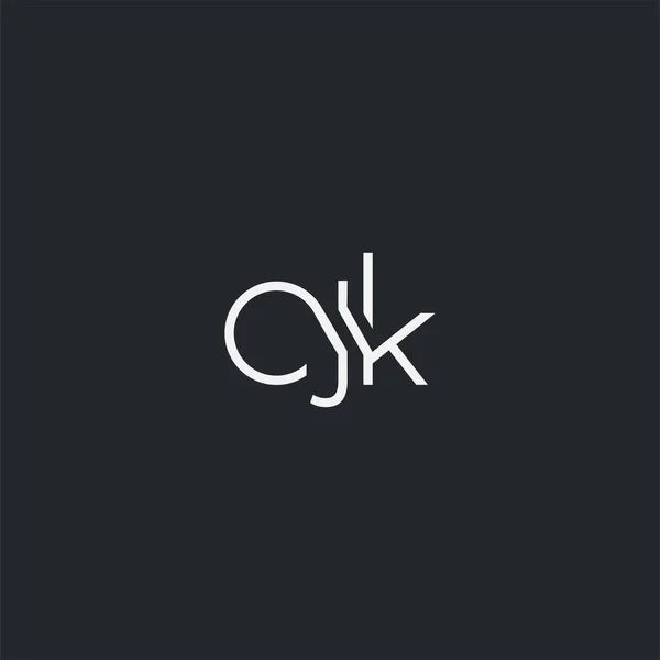 Logotipo Cjk Conjunto Para Modelo Cartão Visita Vector —  Vetores de Stock