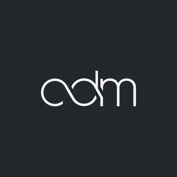 Logotipo Cdm Conjunto Para Modelo Cartão Visita Vetor — Vetor de Stock