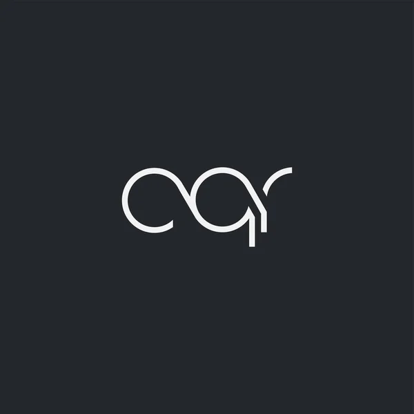 Logo Společné Cqr Pro Šablonu Vizitky Vektor — Stockový vektor
