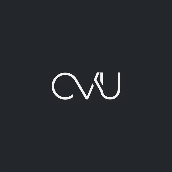 Logo Joint Cvu Business Card Template Vector — Stock Vector