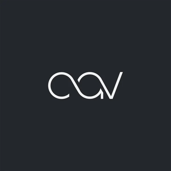 Logo Conjunto Cav Para Tarjeta Visita Plantilla Vector — Archivo Imágenes Vectoriales