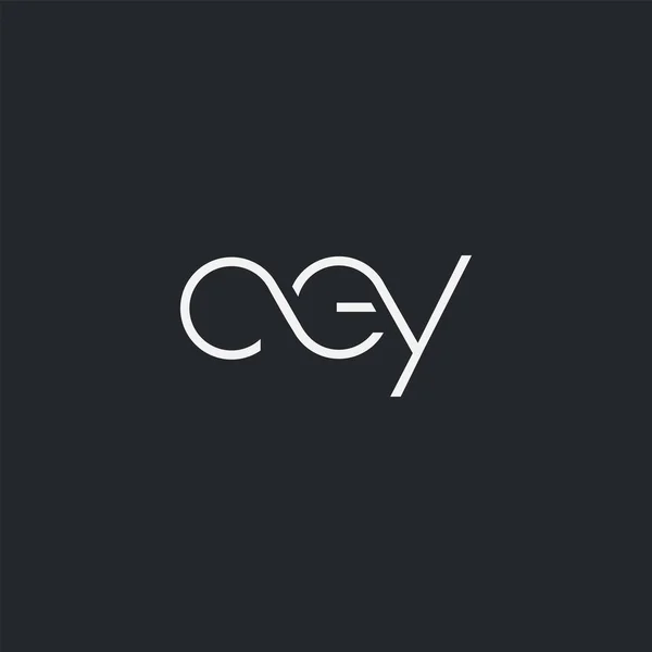 Logo Joint Cey Pour Modèle Carte Visite Vecteur — Image vectorielle