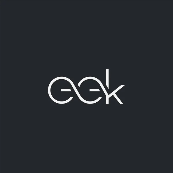Logo Joint Eek Business Card Template Vector — Stock Vector