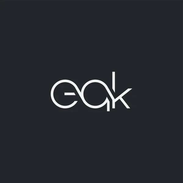 Logo Joint Eqk Business Card Template Vector — Stock Vector