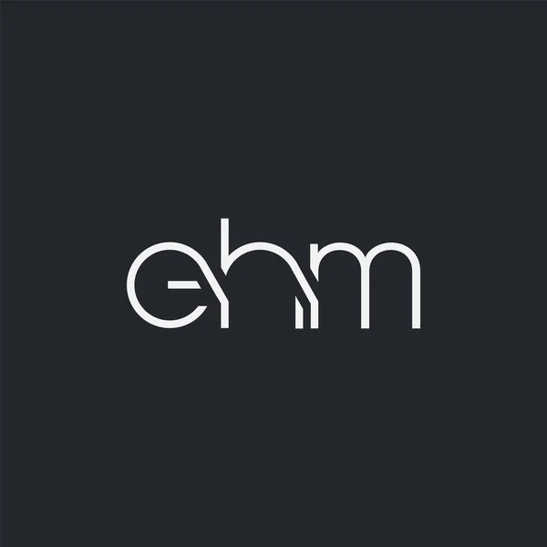 Λογότυπο Κοινή Ehm Για Πρότυπο Επαγγελματικής Κάρτας Διάνυσμα — Διανυσματικό Αρχείο