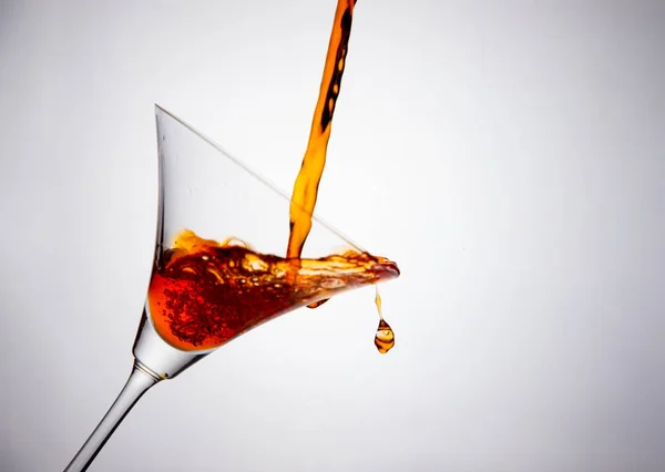 Acqua Marrone Bicchiere Cocktail — Foto Stock